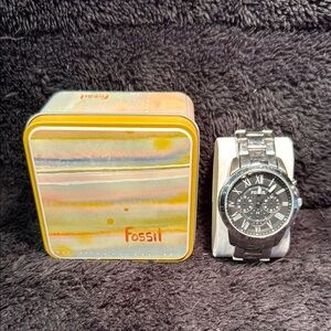 Men’s Fossil Stainless Steel Quartz 44mm Chronograph Watch